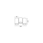 Plafonska lampa AFS102-2C BK - Slika 2