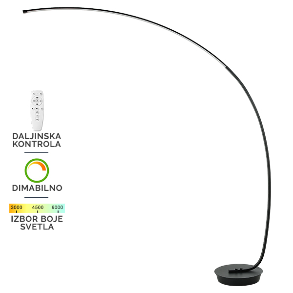 LED podna lampa F2029-24F BK-Cormel-FORMA LED podna lampa F2029-24F BK-Cormel-FORMA