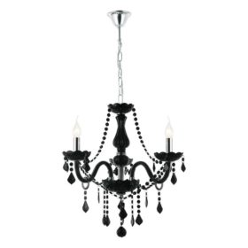 Kristalni luster crno staklo