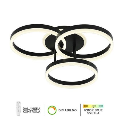 LED plafonska lampa F2047-82C BK-Cormel-FORMA