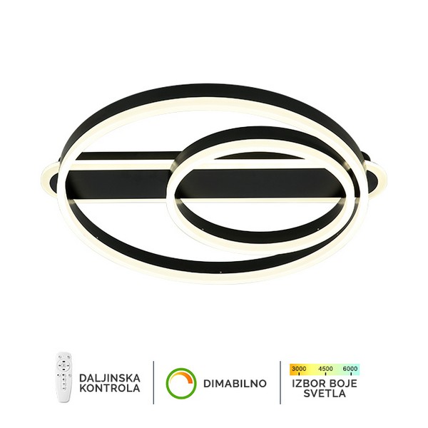 LED plafonska lampa F2047-82P BK-Cormel-FORMA LED plafonska lampa F2047-82P BK-Cormel-FORMA