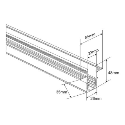 Ugradna magnetna šina 3M FMTU02-3 WH-Cormel-FORMA