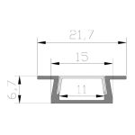 Aluminijumski profil ugradni AL618-Cormel-FORMA