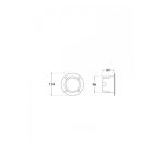 Zidna ugradna lampa LETI 100-ROUND-EL WH - Slika 3