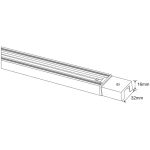 Šina plastična 1m TLTP-1-Cormel-FORMA